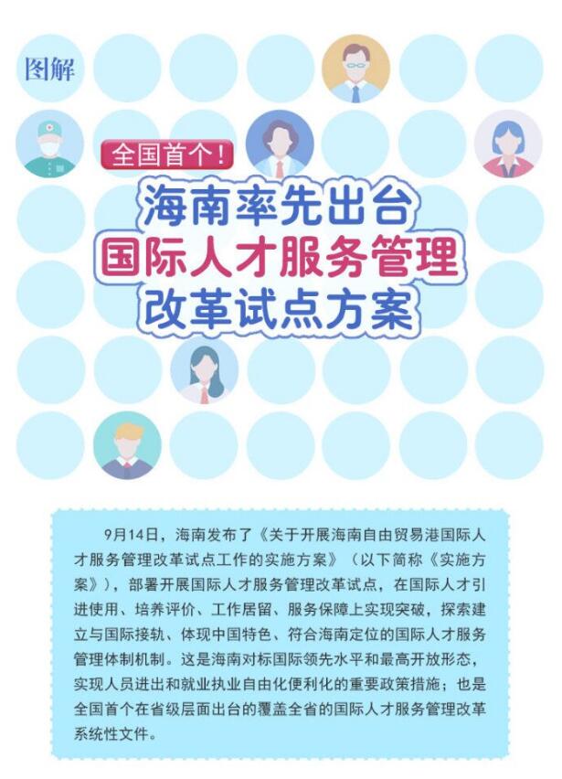 海南率先出臺國際人才服務(wù)管理改革試點方案