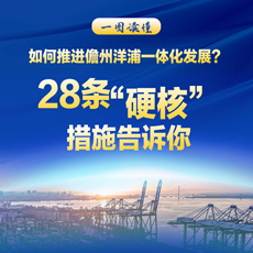 一圖讀懂|如何推進(jìn)儋州洋浦一體化發(fā)展？28條“硬核”措施告訴你！