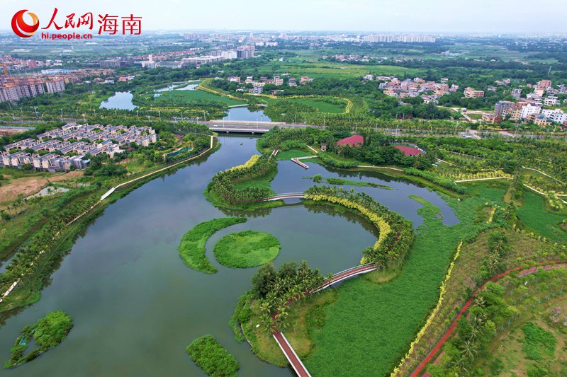 芙蓉河濕地公園。 人民網(wǎng)記者 孟凡盛攝