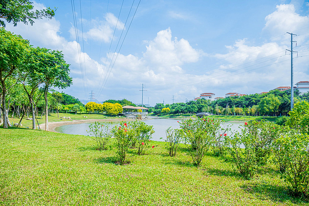 三亞抱坡溪濕地公園是海綿城市建設(shè)示范區(qū)。三亞市治水辦供圖